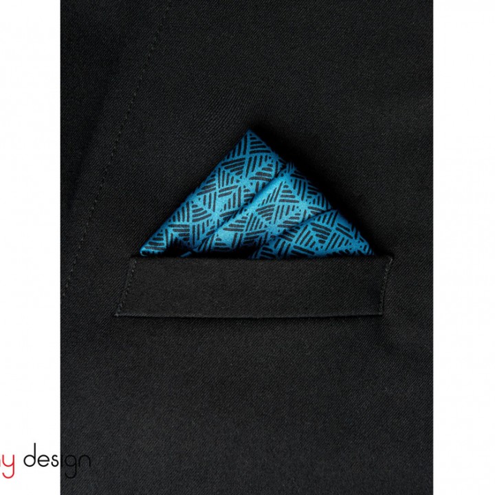 Khăn lụa vuông pocket square - INDIGO HILLS